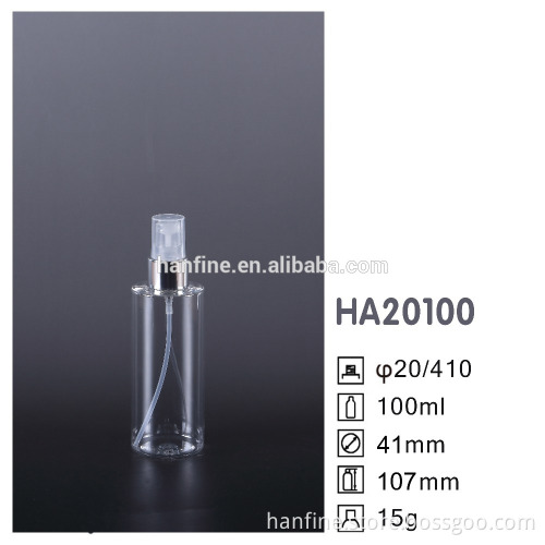 Clear Transparent Spray Pump PET Bottle 100ml